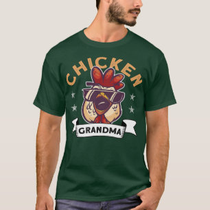 Womens Chicken Grandma Farmer Rooster Hen Chicken T-Shirt