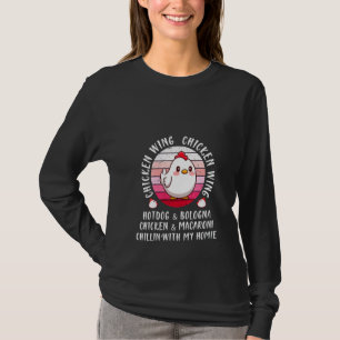 Womens Chicken Wing Chicken Wing Hotdog And Bologn T-Shirt