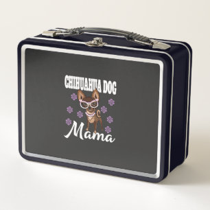 Women's Chihuahua Dog Mum Metal Lunch Box