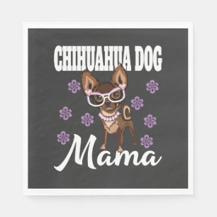 Women's Chihuahua Dog Mum Napkin