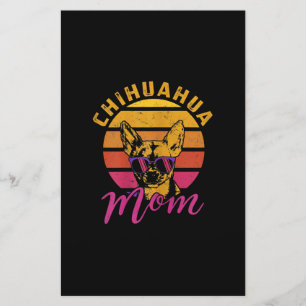 Womens Chihuahua Mum Funny Chihuahua Owner Dog Luv Stationery