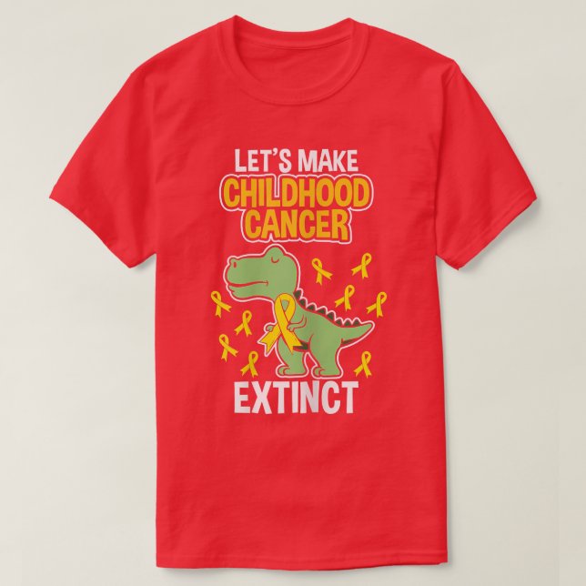 Womens Childhood Cancer Extinct Dinosaur Dino Pedi T-Shirt (Design Front)