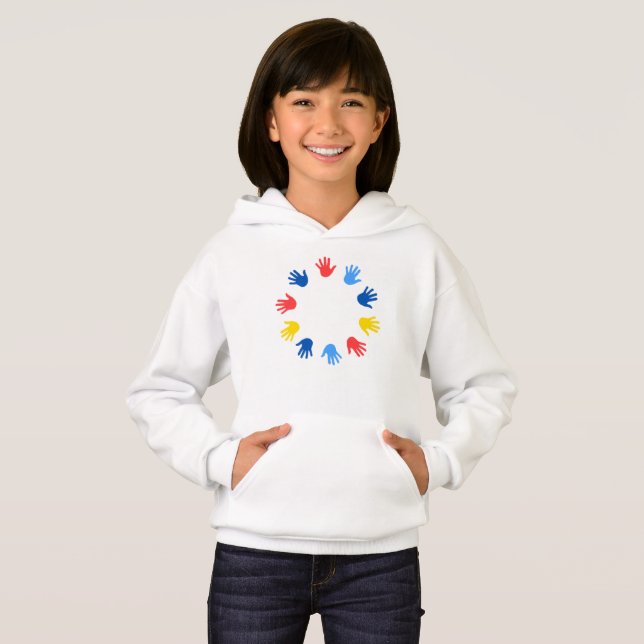 Women's Children's Moletom Hands (Front Full)