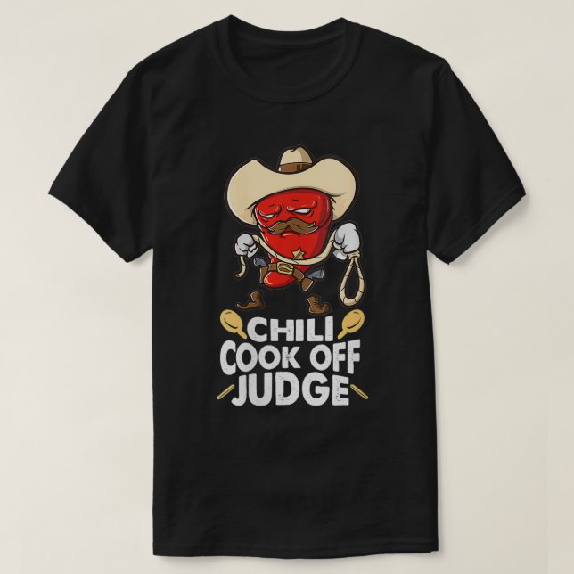 Womens Chilli Cook Off Judge Cooking Competition T T-Shirt (Design Front)