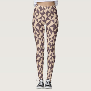 Women's Chocolate Diamond Design Leggings