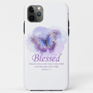 Women's Christian Bible Verse Butterfly: Blessed iPhone 11 Pro Max Case