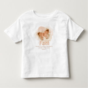Women's Christian Bible Verse Butterfly: Faith Toddler T-Shirt