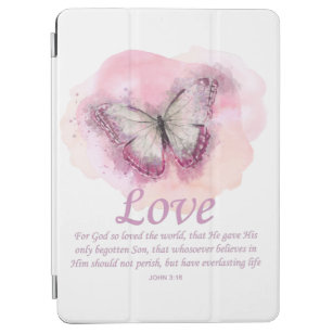 Women's Christian Bible Verse Butterfly: Love iPad Air Cover