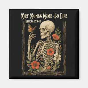Womens Christian Faith Dry Bones Come To Life Skel Magnet