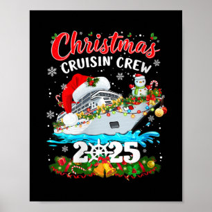 Womens Christmas Cruisin Crew 2025 Matching Family Poster