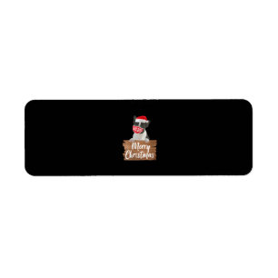 Womens Christmas Dog Gift Boston Terrier 2020 Mask Return Address Label
