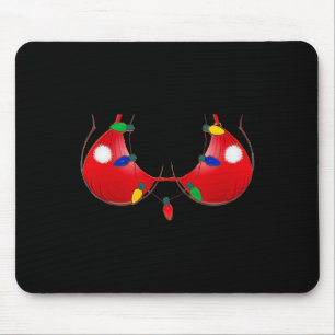 Women's Christmas In July Bikini And Christmas Lig Mouse Pad