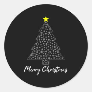 Womens Christmas Tree Matching Family Santa Claus  Classic Round Sticker