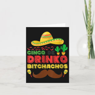 Womens Cinco De Drinko Achos Funny Cinco De Mayo M Card