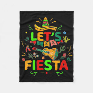 Womens Cinco De Mayo Mexican Guitar Cactus Lets Fi Fleece Blanket