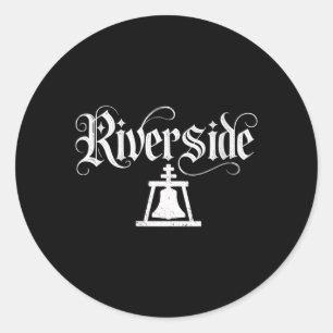 Womens City Of Riverside Riverside California Classic Round Sticker