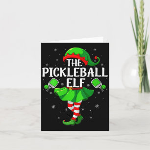 Womens Ckleball Elf Christmas Girls Women Elf Squa Card