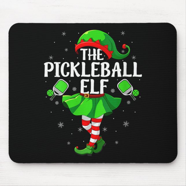 Womens Ckleball Elf Christmas Girls Women Elf Squa Mouse Pad (Front)