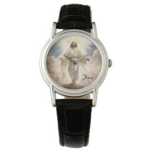 Womens Classic Leather Watch-Jesus Watch