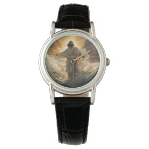 Womens Classic Leather Watch-Jesus Watch