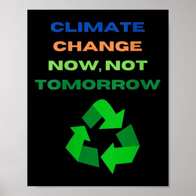 Womens Climate Change Enthusiast, Environmental Poster (Front)