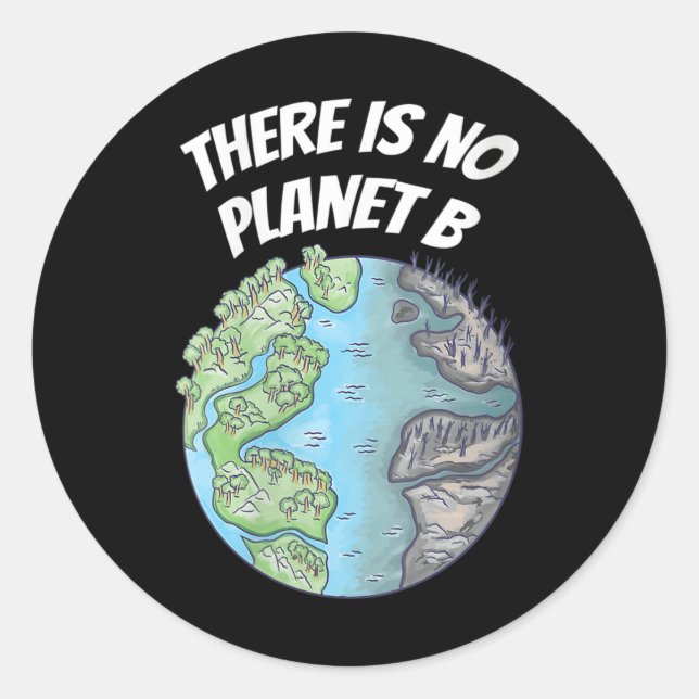 Womens Climate Protection Environmental Classic Round Sticker (Front)