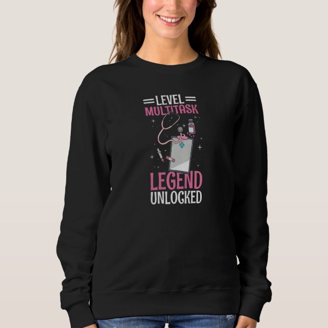 Womens Clinical receptionist Quote for a Clinical  Sweatshirt (Front)