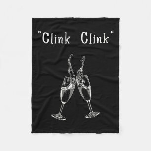 Womens Clink Clink V-neck  Fleece Blanket