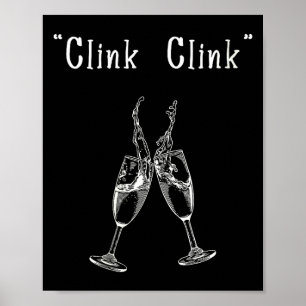 Womens Clink Clink V-neck Poster