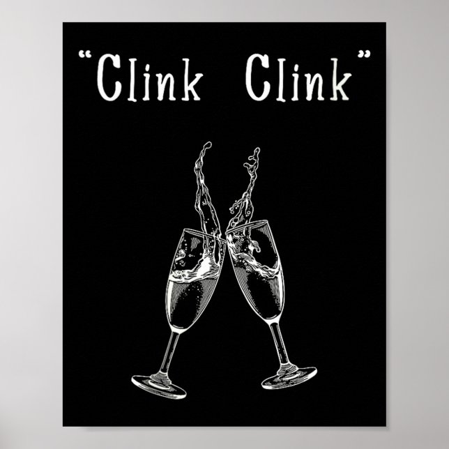 Womens Clink Clink V-neck  Poster (Front)