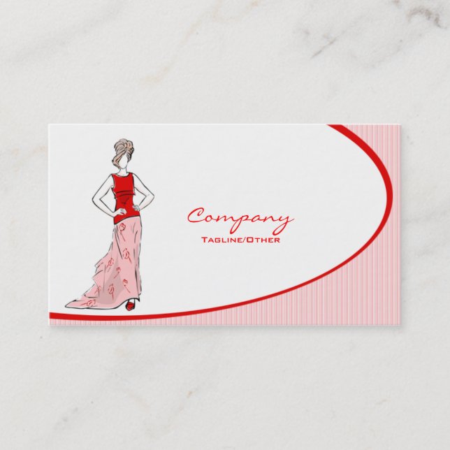 Women's Clothing Business Card (Front)
