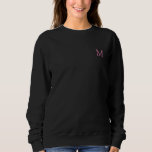 Womens Clothing Sweatshirt Apparel Monogram Trendy<br><div class="desc">Womens Clothing Sweatshirt Apparel Monogram Template Women's Basic Black Sweatshirt.</div>