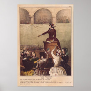 Women's Club, c.1848 Poster