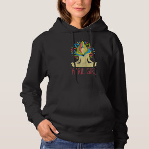 Womens Colour Mandala Meditation Birth Born Month Hoodie