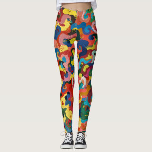 Women's Colourful Leggings art