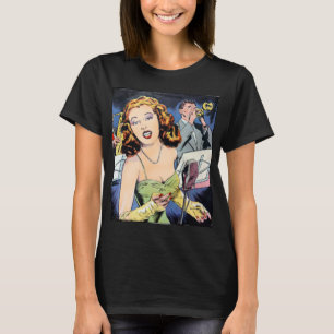 Women's Comic Hollywood Glamour in 1950 T-Shirt