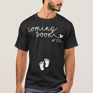 Womens Coming Soon est 2023 Pregnancy Mother's Day T-Shirt
