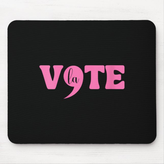 Womens Comma La Kamala Harris Punctuation La Elect Mouse Pad (Front)
