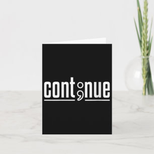Womens Continue - Mental Health Awareness V-neck  Card