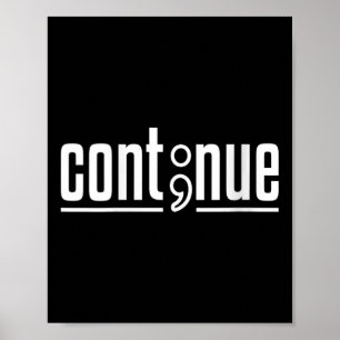 Womens Continue - Mental Health Awareness V-neck Poster