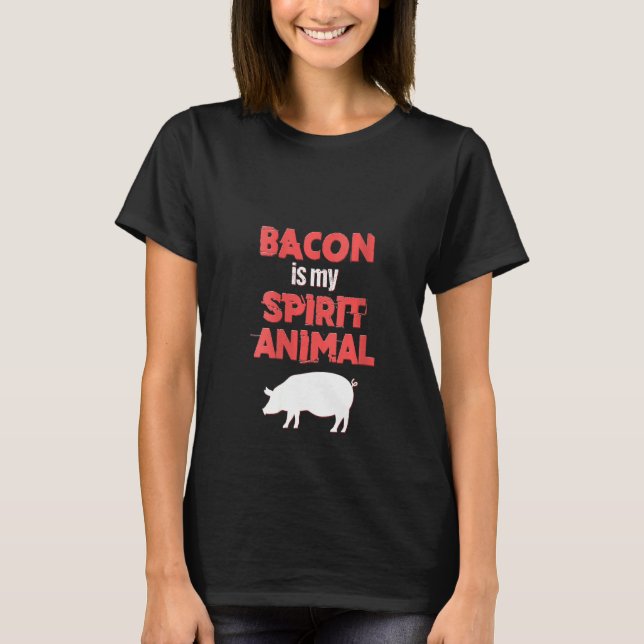 Womens Cooked Breakfast Food Is My Spirit Animal B T-Shirt (Front)