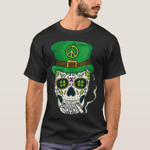 Womens Cool Boho Sugar Skull Day of the Dead St T-Shirt