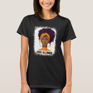Womens Copd Warrior Curly Natural Hair Afro Africa T-Shirt
