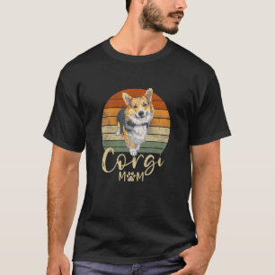 Womens Corgi Mum Retro Sunset Corgi Lover Gifts Do T-Shirt
