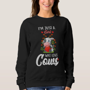 Womens Cow For Women Girl Cows Cool Farmer Sweatshirt