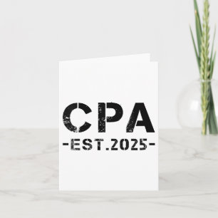 Womens Cpa Est 2025 Certified Public Accountant Ex Card