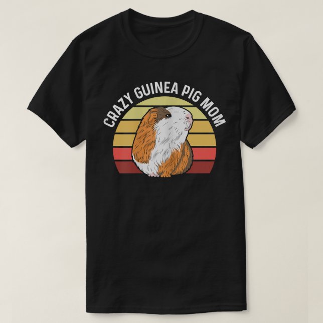 Womens Crazy Guinea Pig Mum Design for your Guinea T-Shirt (Design Front)