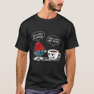 Womens Crochet Coffee Argue Yarn Craft Knitting Pa T-Shirt