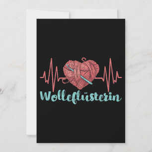 Womens Crochet Wool Whisper Heartbeat Crochet Invitation