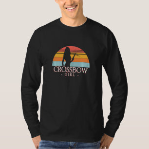 Womens Crossbow Girl Crossbowman Bolt Bowstring T-Shirt
